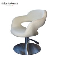 Професионален италиански стол Salon Ambience, Vanessa - крем, снимка 2 - Фризьорски столове - 36714153