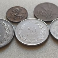 лот монети Турция - 5 броя, снимка 3 - Нумизматика и бонистика - 39407930