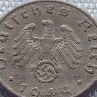 Монета 5 райхсфенинг 1944г. Германия Трети Райх с СХВАСТИКА за КОЛЕКЦИЯ 31567, снимка 8 - Нумизматика и бонистика - 42819860