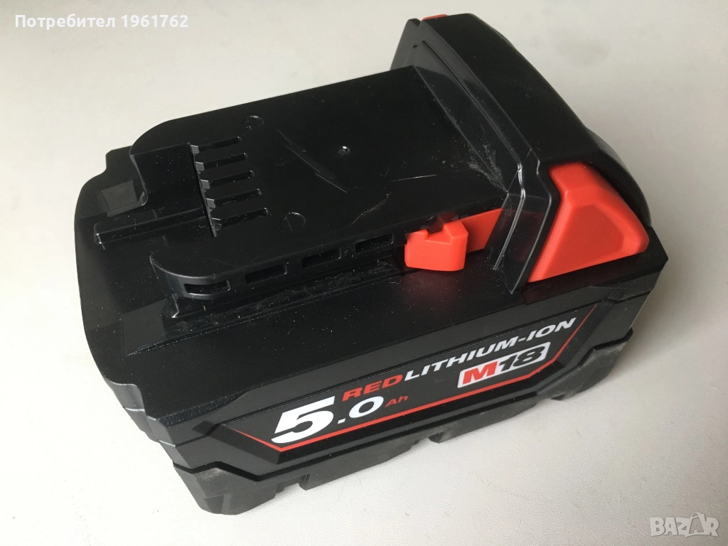 Акумулаторна батерия Milwaukee Li-Ion за електроинструменти 18 V, 5 Ah M18 B5, снимка 1