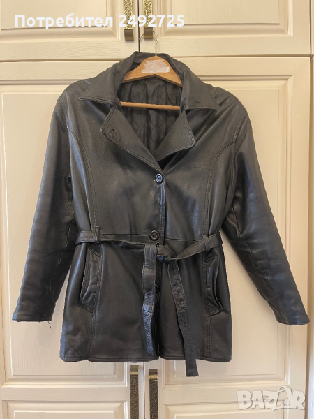 Яке естествена кожа черно ГО 110, снимка 1