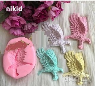 Голям граблив сокол орел птица силиконов молд форма калъп фондан гипс шоколад, снимка 1