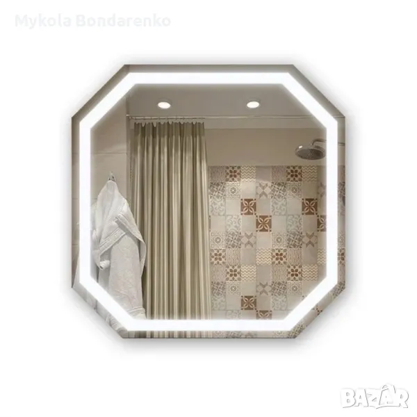 Огледало с лед осветление за грим, снимка 1