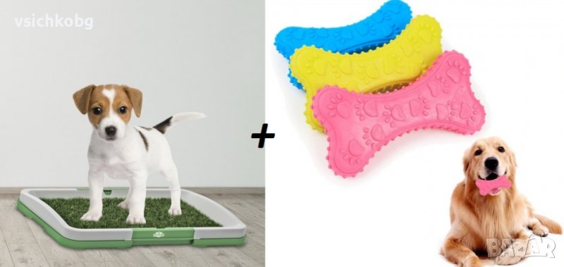 Кучешка тоалетна за домашен ви любимец с изкуствена трева, снимка 1