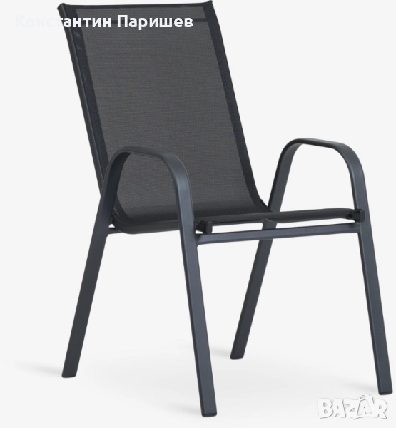 Чисто нов градински стифиращ черен стол, снимка 1