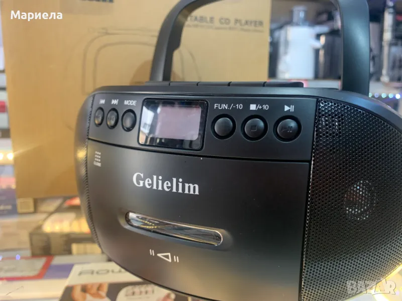 CD и касетофон Boombox Combo / Дистанционно, AM/FM радио, USB,Bluetooth,AUX, снимка 1