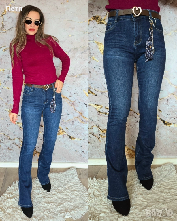 Еластични дънки, лек чарлстон, снимка 1