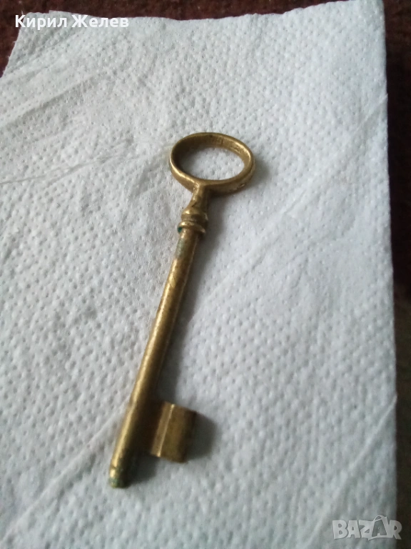 Стар бронзов ключ 53421, снимка 1