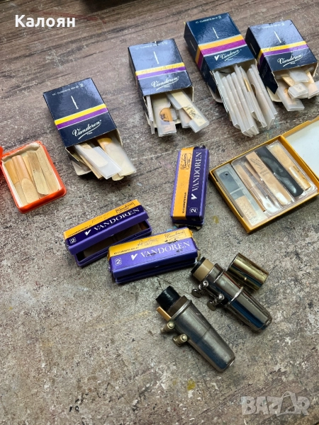 Традиционни Bb тръстики за кларинет Vandoren и други плюс части - лот, снимка 1