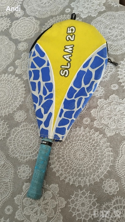 Тенис ракета Dunlop с калъф - хилка за тенис на корт детска 63см, снимка 1