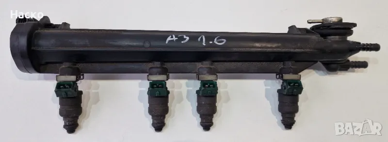 Горивна Рейка Дюза Дюзи Голф 4 Ауди А3 Golf 4 Audi A3 1.6 06A 133 317A 06A133317A 037906031AA, снимка 1