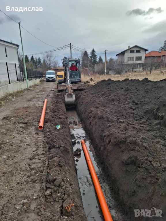 Изкопи за дренажи, септични ями, пречиствателни станции, снимка 1