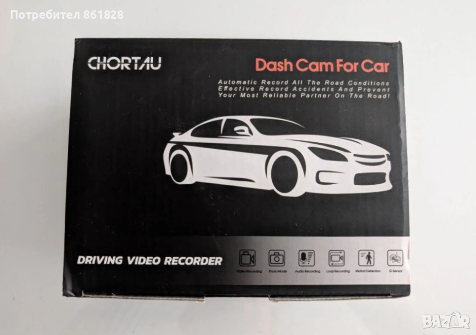 CHORTAU видеорегистратор + задна камера, снимка 1