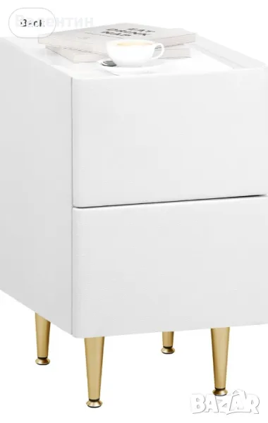 Нощно шкафче с 2 чекмеджета, снимка 1