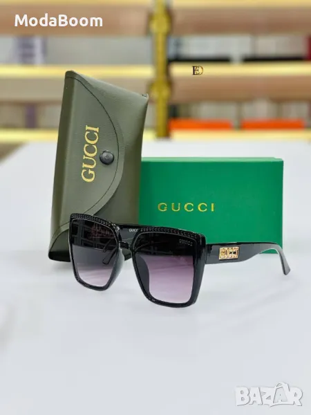 Gucci дамски слънчеви очила с калъф и кутия , снимка 1