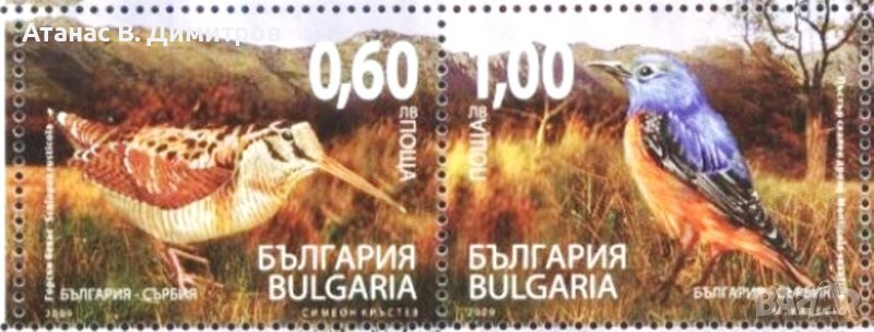 Чисти марки Екология Фауна Птици 2009 от България, снимка 1