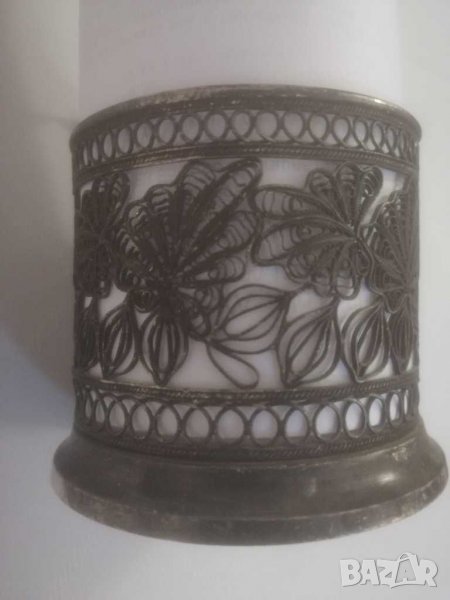 Стар подстаканник СССР, филиграмна изработка. , снимка 1