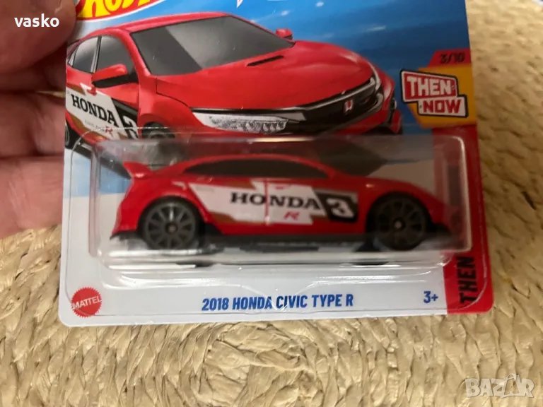 Hotwheels 2018 Honda Civic Type R, снимка 1