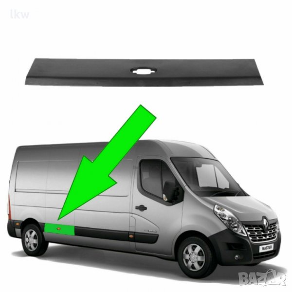 Лайстна на вратата задна с отвор за светлина за RENAULT Master-OPEL Movano- NISSAN Interstar, снимка 1