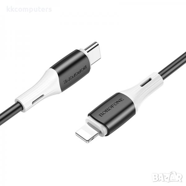 Borofone PD Lightning (iPhone) - Type-C, Кабел, 20W, 3.0A ,1m BX79 / Черен / Баркод : 2402292, снимка 1