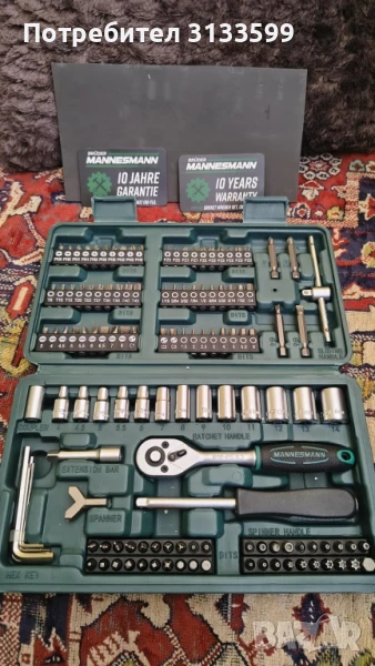 Комплект гаечни ключове 130 бр. от хром-ванадиева стомана , снимка 1