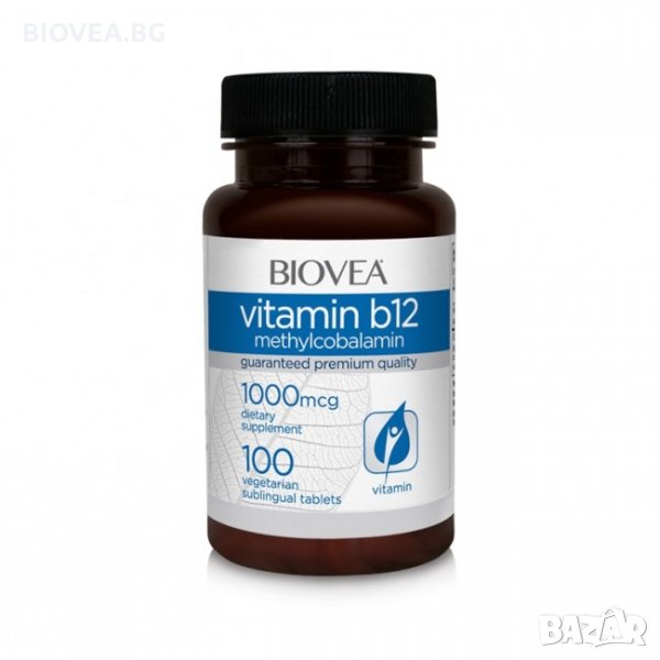Хранителна добавка VITAMIN B12 (Methylcobalamin) 1000mcg 100 Tablet, снимка 1