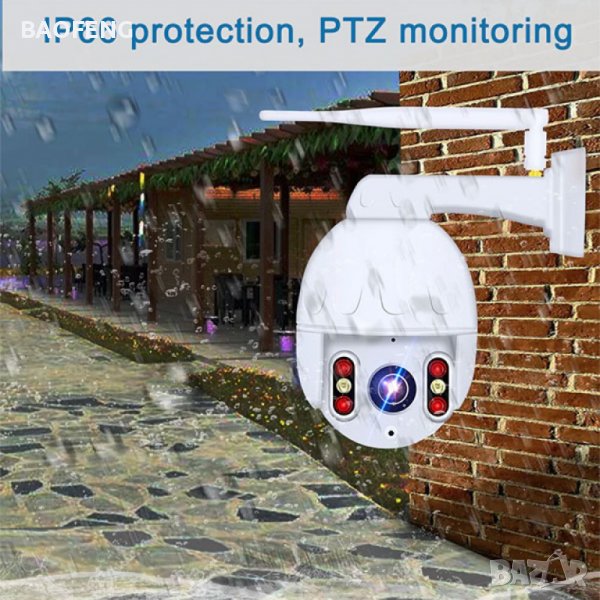 **Нови WiFi IP Камера 4K 8MP с нощен запис  PTZ IP Smart Водоустойчива Wireless Wi-Fi HD Android IoS, снимка 1