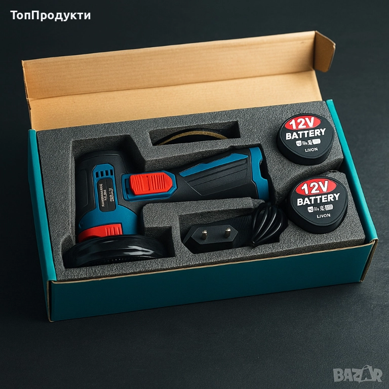 Акумулаторен ъглошлайф 12V , снимка 1