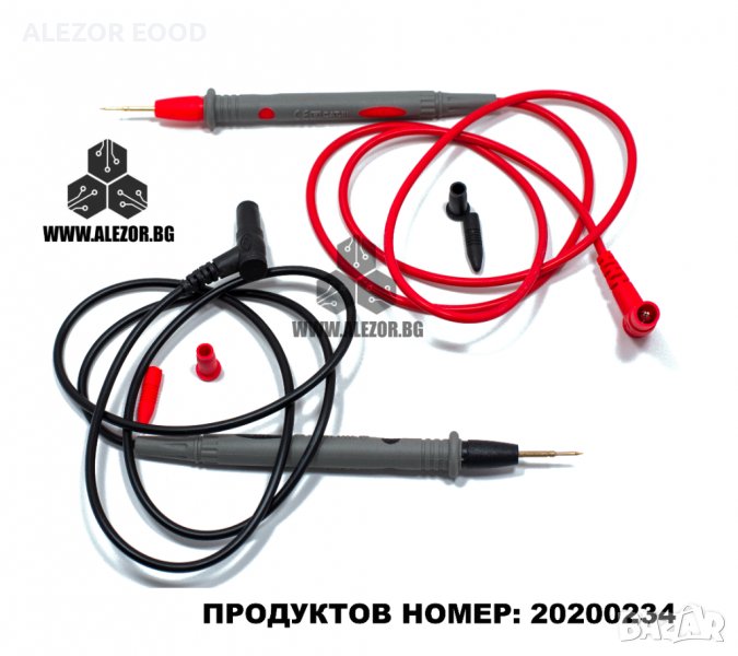 Сонди С Остри Върхове Тип Пипала, С Проводници За Мултимер, Мултицет 1 КV/ 10A, 20200234, снимка 1