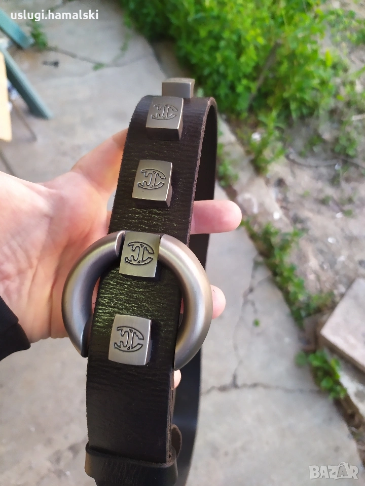 Колан Just Cavalli естествена кожа, снимка 1