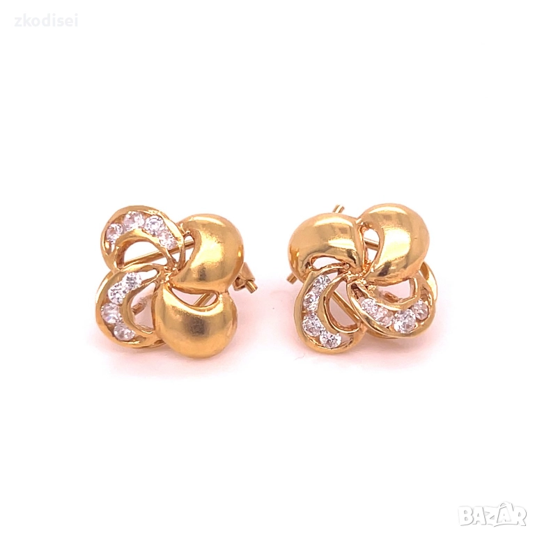 Златни обеци 3,64гр. 18кр. проба:750 модел:34666-5, снимка 1