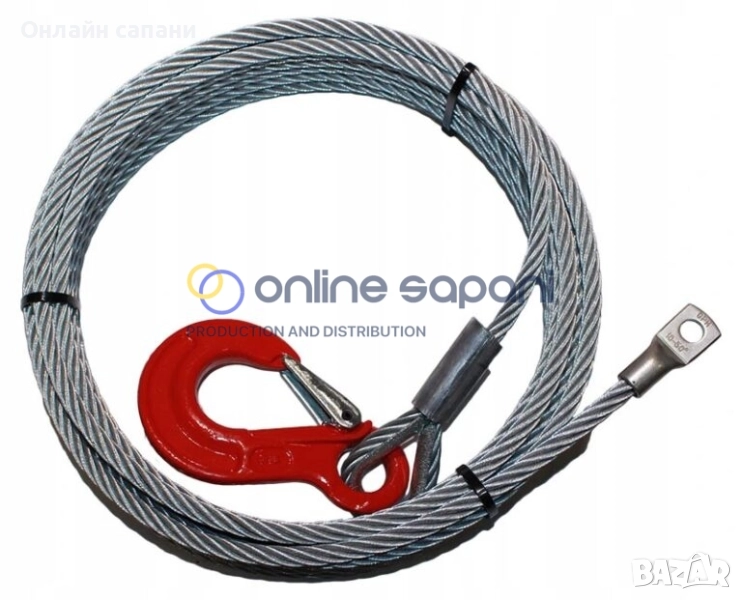 Стоманени въжета за лебедки с различно изпълнение, снимка 1