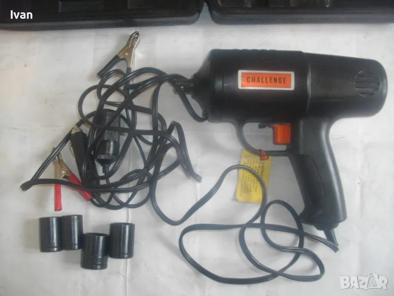 CHALLENGE НОВ ГАЙКОВЕРТ 12 ВОЛТА ЗА СКАЧВАНЕ КЪМ КЛЕМИ НА АКУМУЛАТОР ИЛИ ЗАПАЛКА НА АВТОМОБИЛ , снимка 1