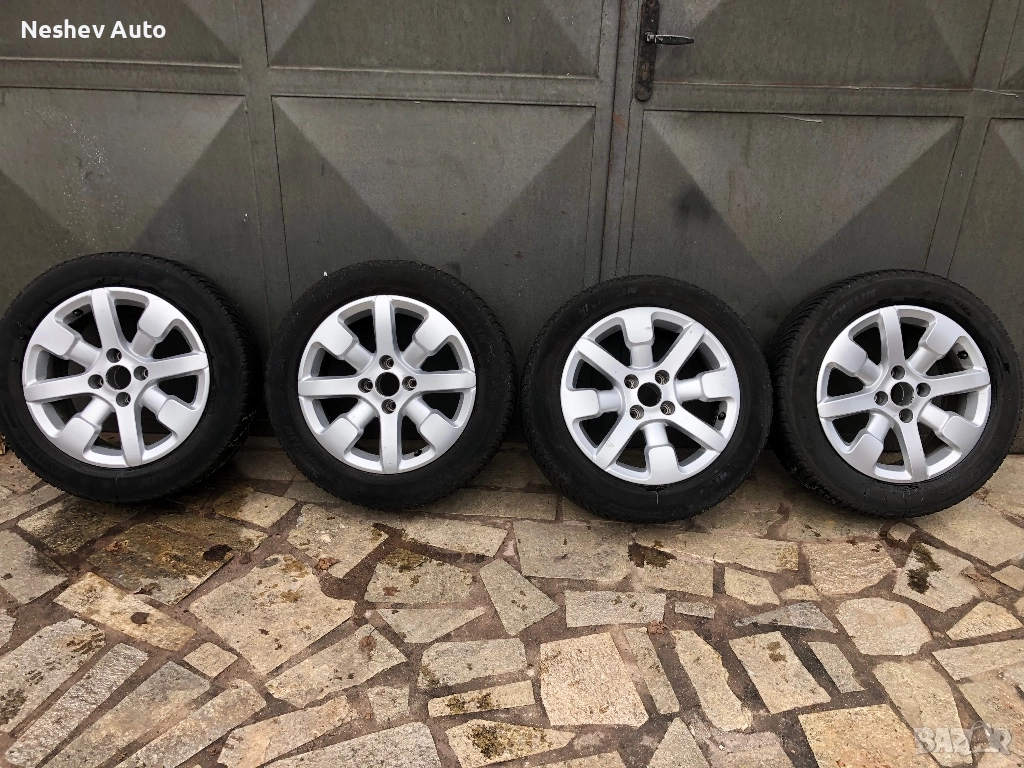 4бр. Алуминиеви джанти с гуми от Citroen 16 цола., снимка 1