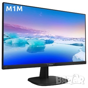 Монитор LED Philips 23.8", IPS, Full HD, HMDI, VGA, DVI, 243V7QDAB, Черен, снимка 1