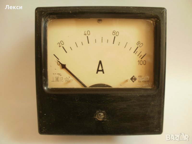 Стар стрелкови ампермтър, снимка 1
