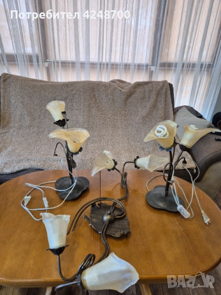 Полилей и 2 нощни лампи, снимка 1