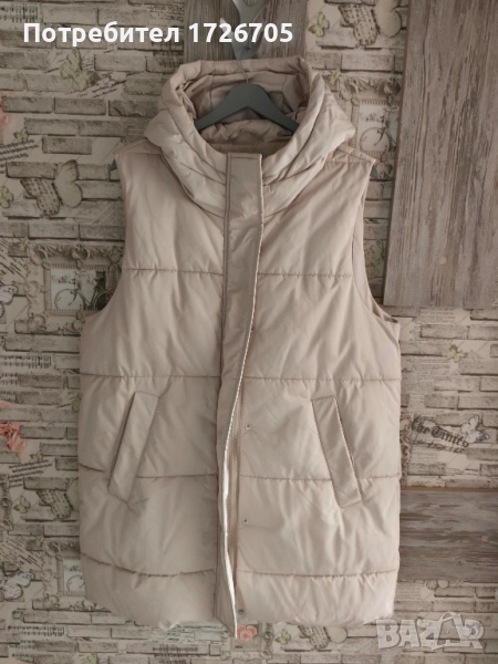 Нов дамски елек с качулка, снимка 1