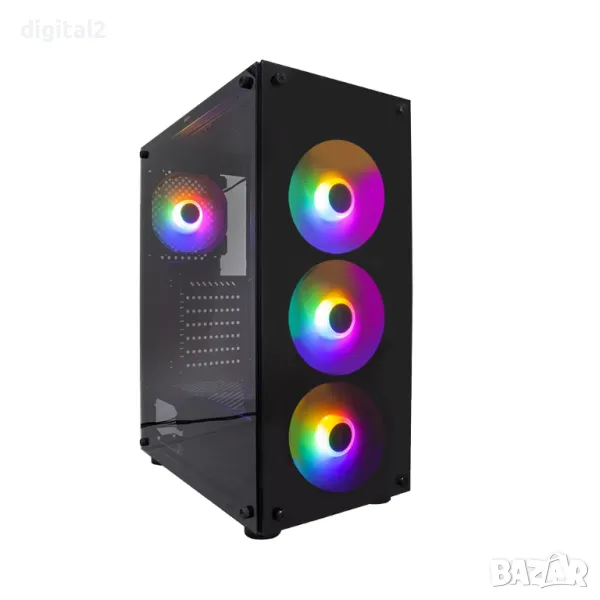 Компютър Ryzen 5 3600 (3.7GHZ ,16 GB DDR4 ,GTX 1060 ,1-TB диск ,RGB , Нов 24м. Гарaнция, снимка 1