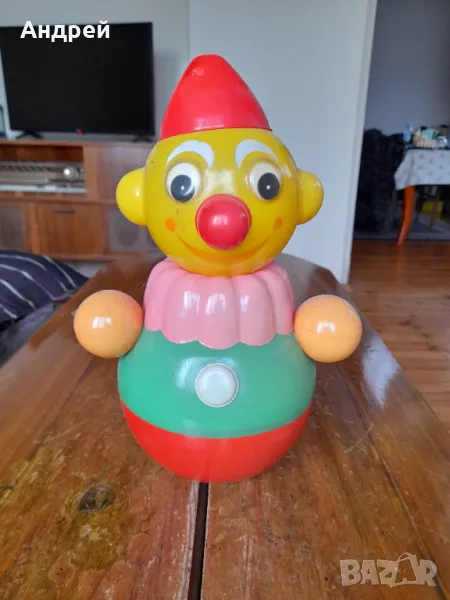 Стара кукла Неваляшка Клоун #2, снимка 1