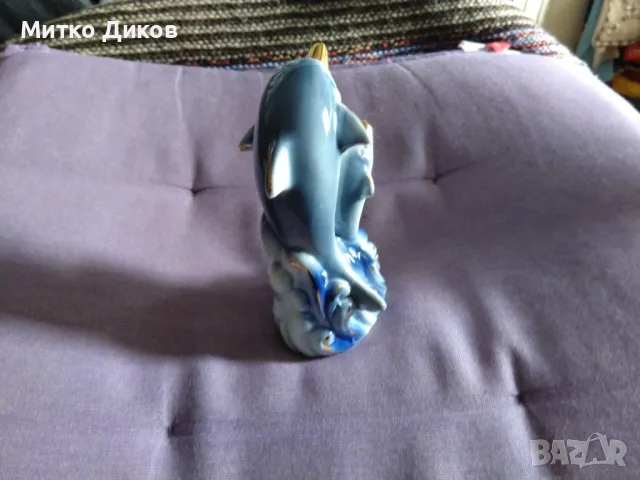 Порцеланова скулптурка делфини, снимка 4 - Колекции - 47514178