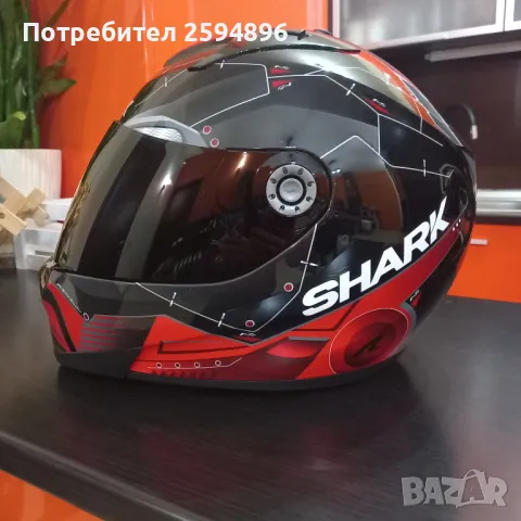 каска Shark Ridill Mecca 1.2 Red/Black - размер S, снимка 2 - Аксесоари и консумативи - 48131726