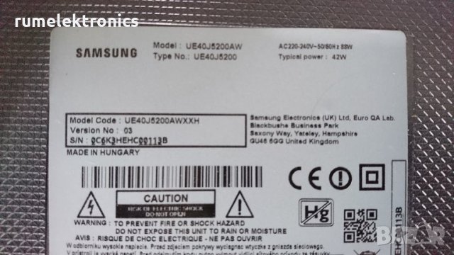 SAMSUNG UE40J5200AW на части, снимка 2 - Части и Платки - 31984011