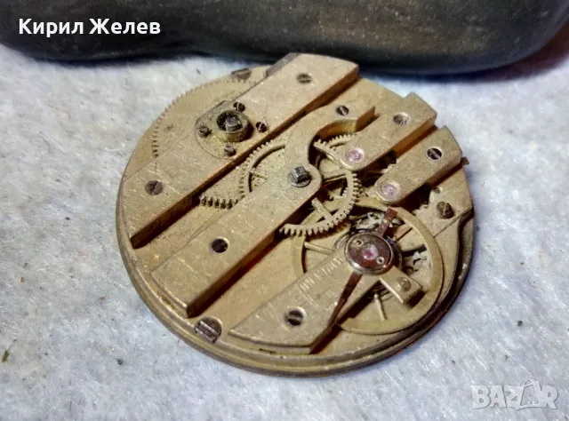 МЕХАНИЗЪМ от СТАР ШВЕЙЦАРСКИ ДЖОБЕН ЧАСОВНИК с ПОРЦЕЛАНОВ РИМСКИ ЦИФЕРБЛАТ За КОЛЕКЦИЯ ЧАСТИ 49706, снимка 4 - Антикварни и старинни предмети - 48633402