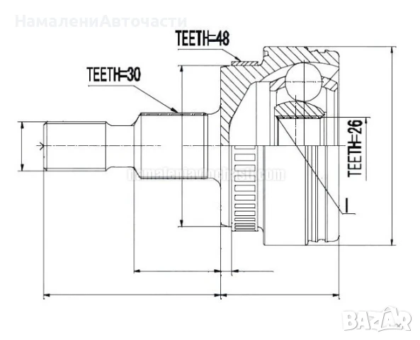 Предно външно каре A1633300401 NPZME009 Mercedes M-class