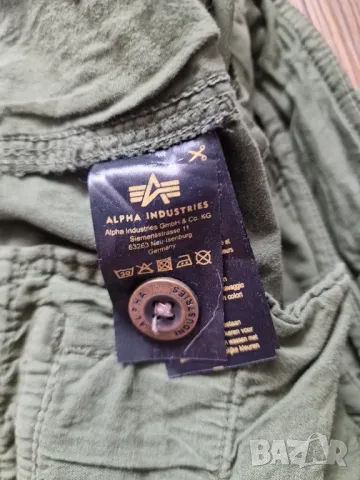 Страхотни мъжки къси панталони ALPHA INDUSTRIES размер 32, снимка 11 - Къси панталони - 49523281