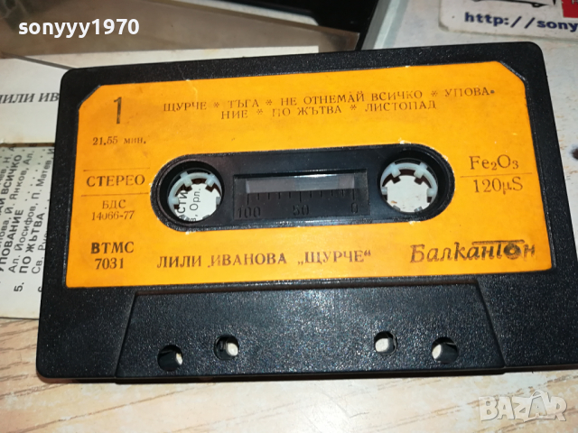 ЛИЛИ ИВАНОВА ЩУРЧЕ БАЛКАНТОН 0203241651, снимка 2 - Аудио касети - 44571907
