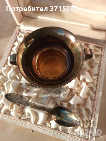 Посребрен комплект, снимка 5 - Други ценни предмети - 52162384