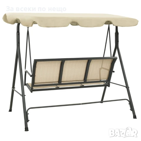 Градинска люлка с навес, антрацит и пясък Код P863, снимка 6 - Градински мебели, декорация  - 50993556