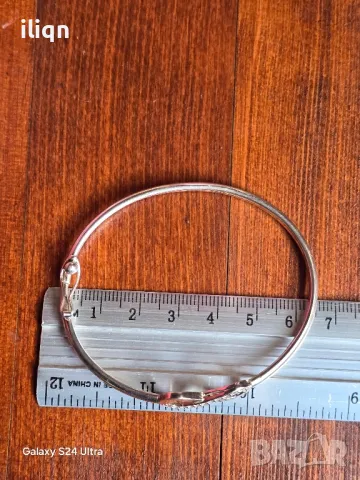 Сребърна Масивна твърда гривна. Цена 34.99лв. Разгледайте и останалите ми обяви., снимка 5 - Колиета, медальони, синджири - 50348353